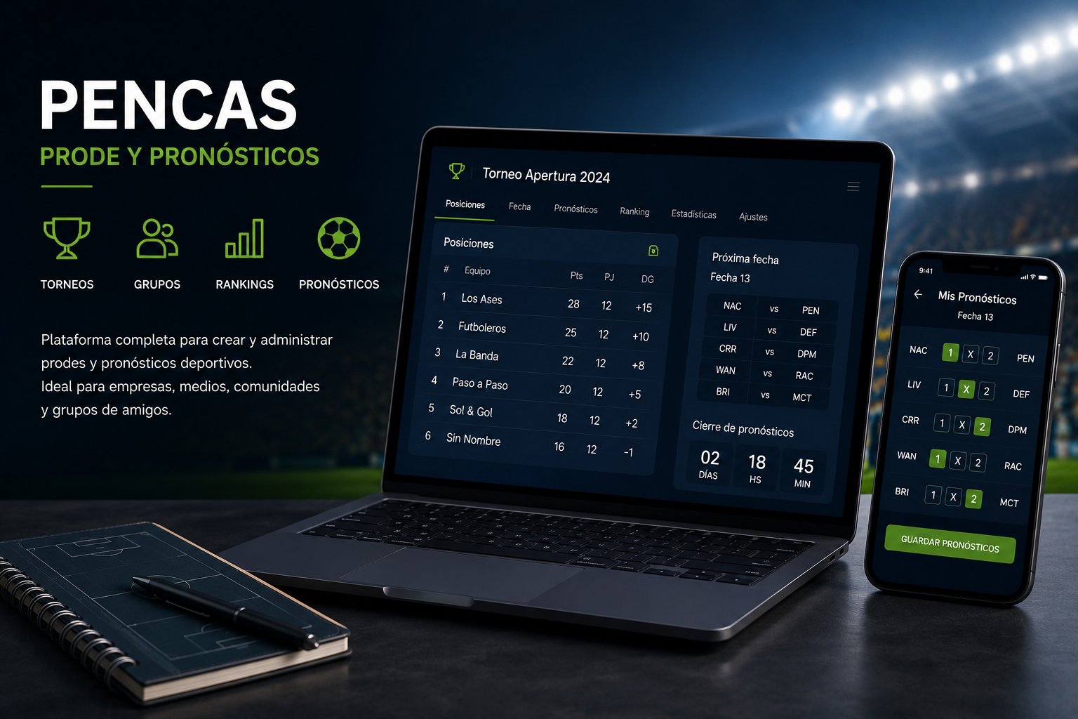 Pencas Globaldata — Prode y pronosticos deportivos